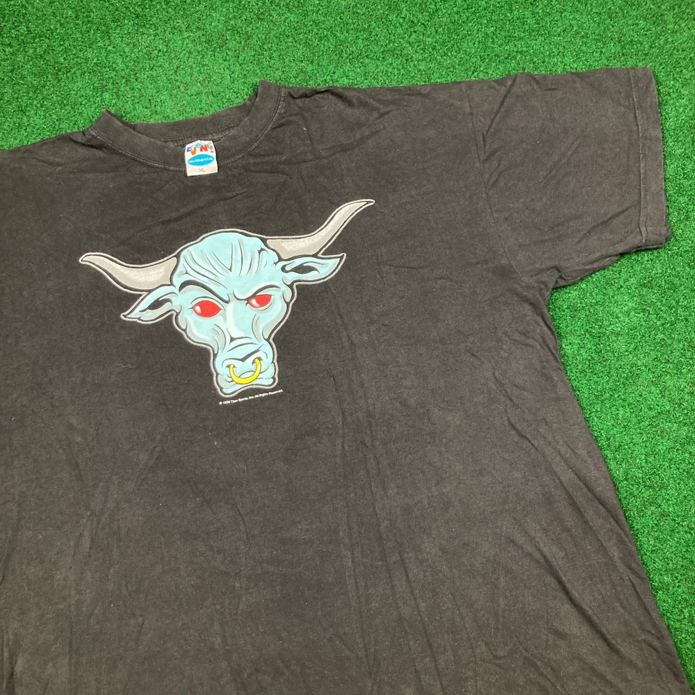 Vintage WWE The Rock Shirt Mens XL 1998 Brahma Bull Layin The Smack Down 90s WWF